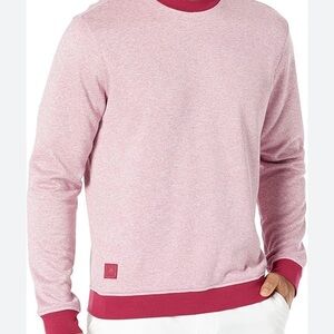 adidas Men's Go-To Crewneck Sweatshirt Heather Maroon / nearly pink - size XL